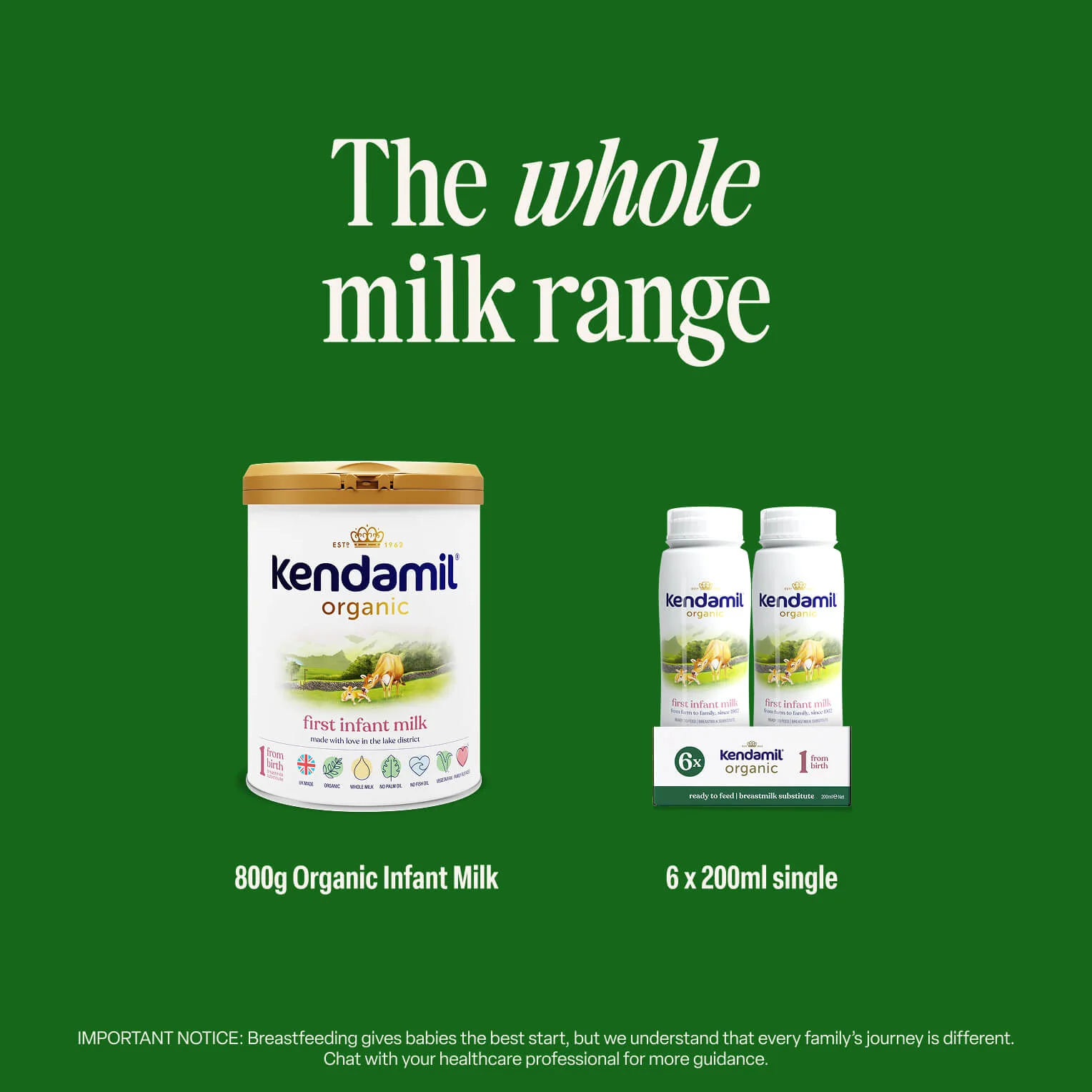 6x200ml Organic Ready to Feed First Infant Milk - Image 5