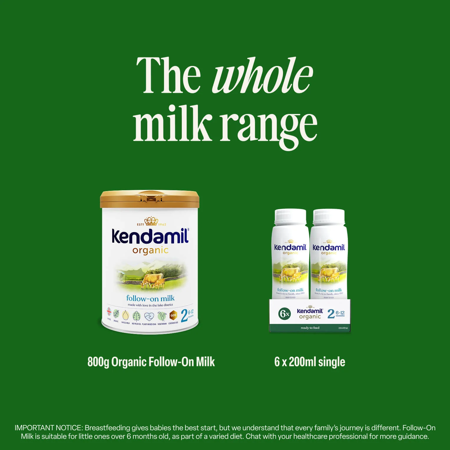6x200ml Organic Ready to Feed Follow On Milk - Image 5